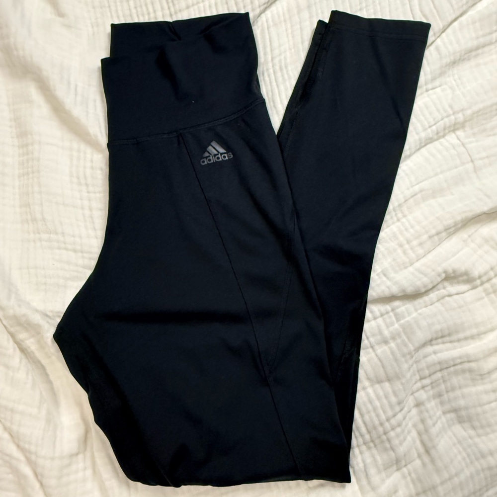 Adidas High-Waisted Black Leggings